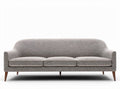 Modern beige fabric sofa for living room seating 200 x 90 x 75cm