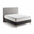 Twin size mattress with breathable fabric and durable support base